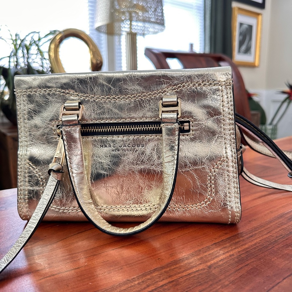 Marc Jacobs Metallic Gold Satchel